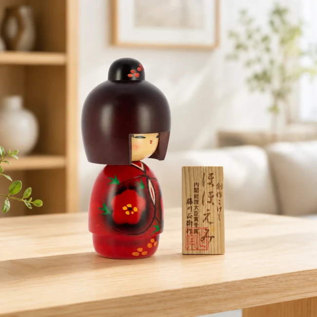 Poupée japonaise Kokeshi Shiawase - Modern and Past