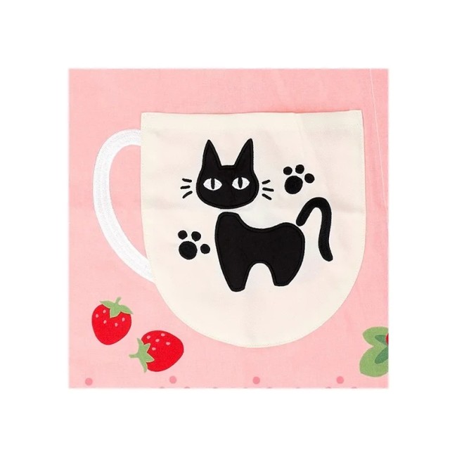 Tablier Jiji et Fraises – Kiki la Petite Sorcière Tablier Jiji et fraises Kiki la Petite Sorcière pour adulte