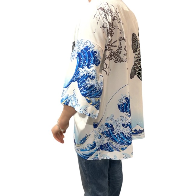 Kimono moderne japonais unisexe à la mode japonaise fabriqué dans un polyester de haute qualité ce qui leurs confères un grand confort