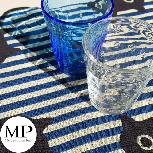 Serviette japonaise Mémé Stripe en coton – Atsuko Matano serviette japonaise gaze coton Chat Mémé Stripe Atsuko Matano