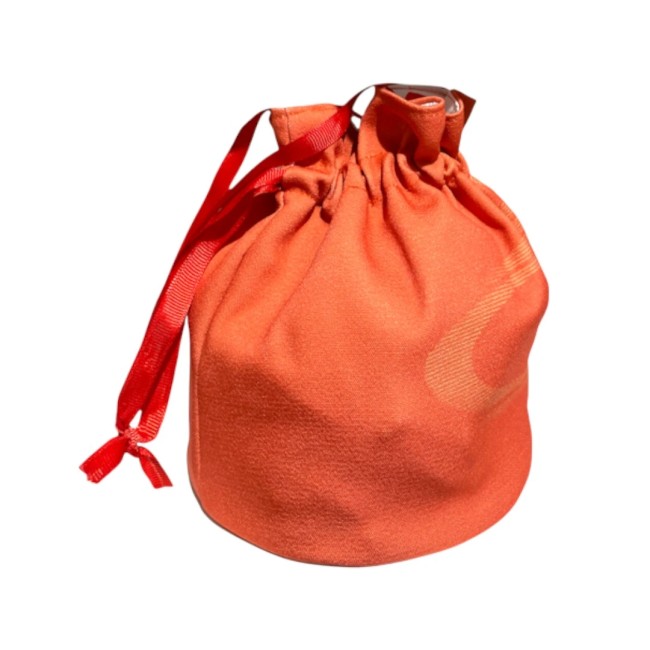 Sac de Kimono japonais orange à motifs floraux