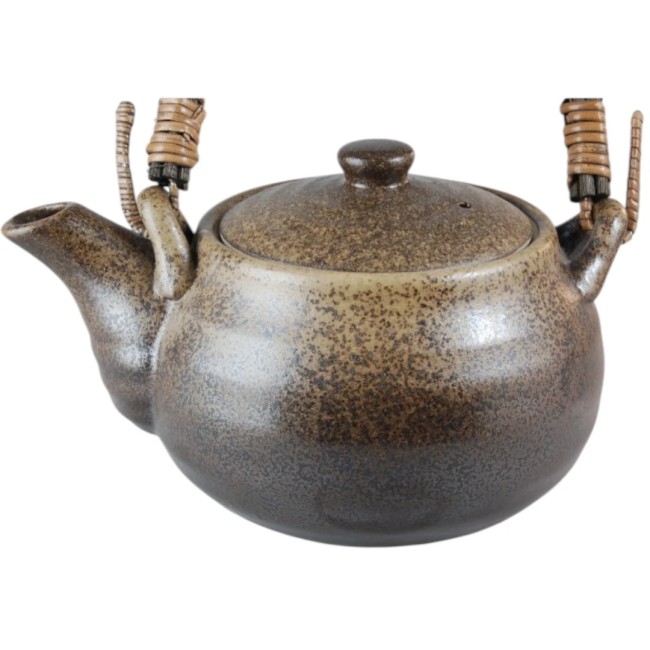Théière japonaise Dobin Bizen en faïence japonaise