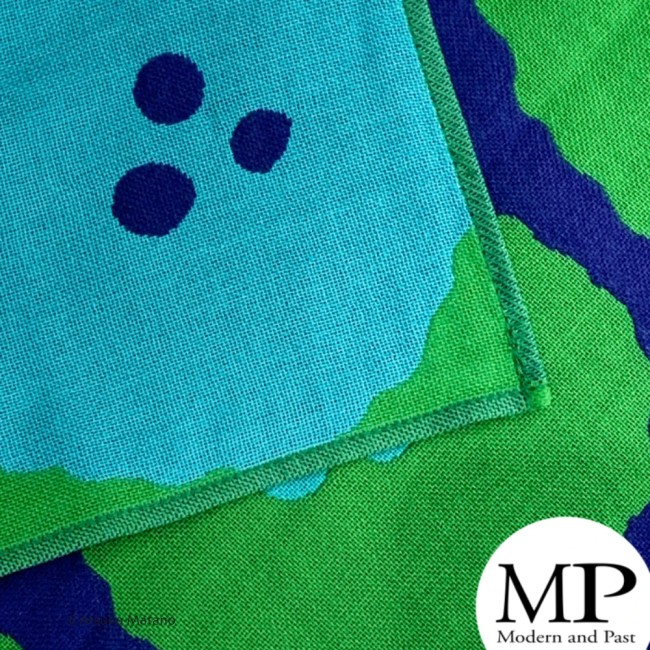 Serviette japonaise d’invité verte en gaze de coton Feel Happy Atsuko Matano