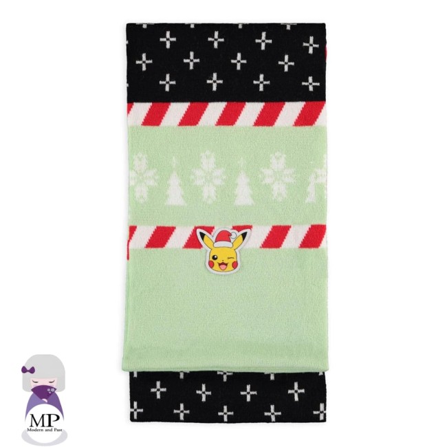 Set bonnet et écharpe de ski Pikachu – Pokémon – Licence officielle