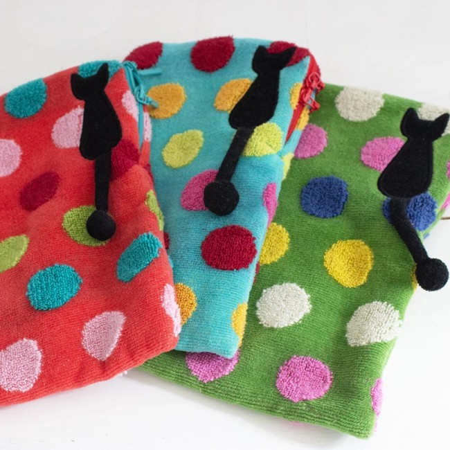 Pochette japonaise en coton – Modèle Drops à pois – Atsuko Matano Pochette japonaise en coton à pois Drops Atsuko Matano