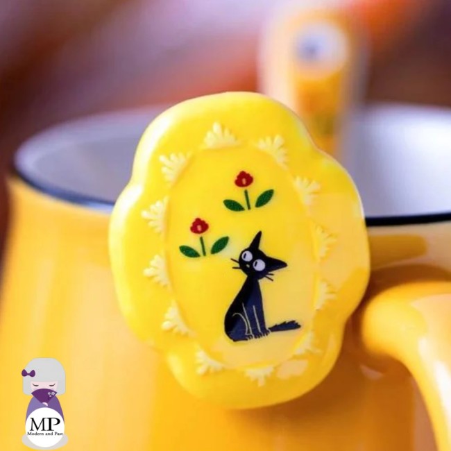 Broche Jiji jaune Kiki la petite sorcière Studio Ghibli