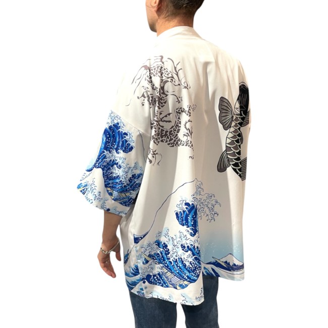 Kimono moderne japonais unisexe à la mode japonaise fabriqué dans un polyester de haute qualité ce qui leurs confères un grand confort