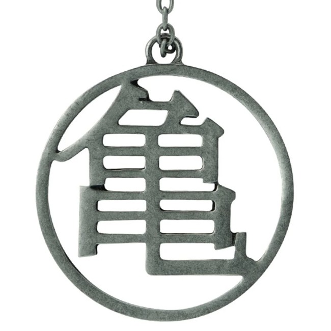 Porte-clés Dragon Ball Kame Symbol en métal 3D