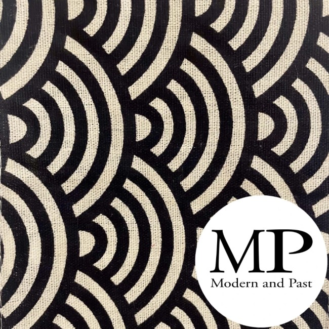 obi japonais coton motifs vagues Nami