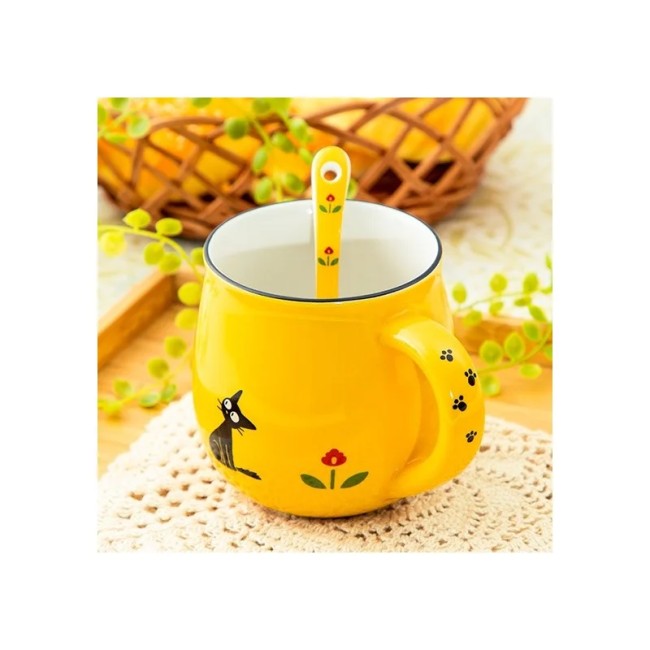 Mug Jiji Osono 350 ml – Studio Ghibli Mug Jiji Osono jaune 350 ml – Kiki la petite sorcière