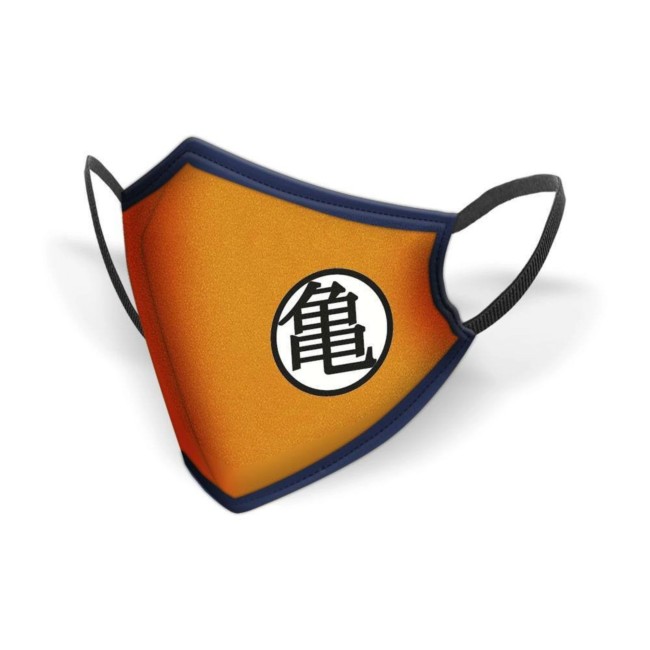 Masque Dragon Ball Z – Master Roshi’s Kanji – Couvre-visage officiel Masque Dragon Ball Z Master Roshi Kanji Kame Symbol officiel