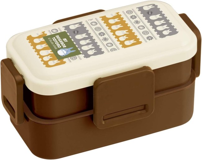 Bento 2 niveaux Totoro blanc farandole – Mon Voisin Totoro