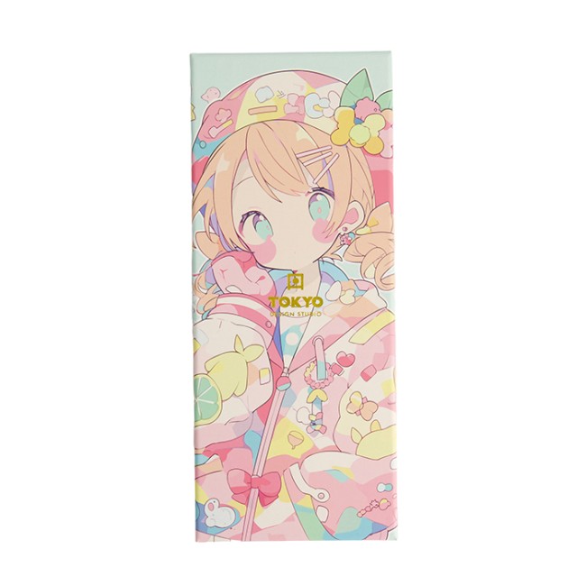 Coffret 5 paires de baguettes japonaises motifs Anime colorés