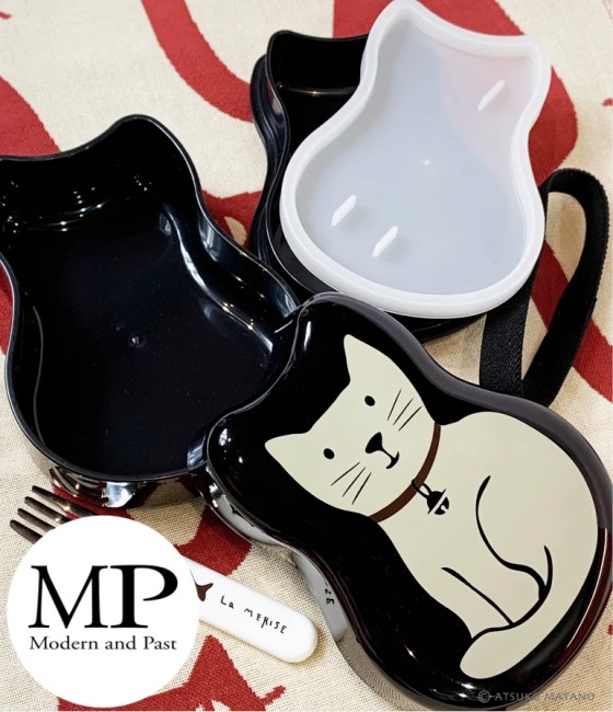 bento japonais noir Chat Neko Atsuko Matano