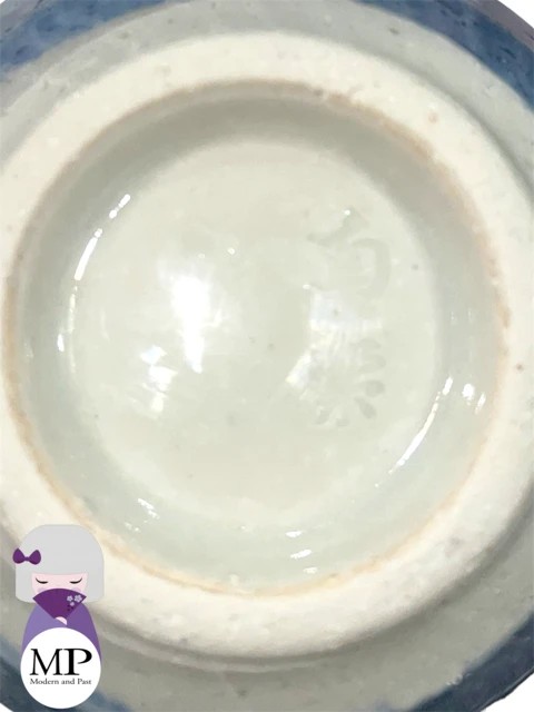 bol japonais bleu à points foncés artisanal fabriqué au Japon bol japonais artisanal bleu à points foncés en céramique fait main