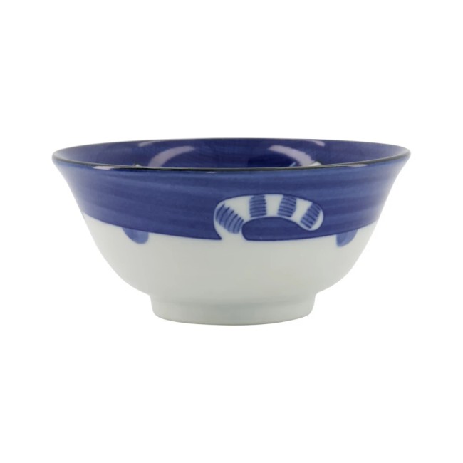 bol japonais chat neko bleu kawaii porcelaine fabriqué au japon