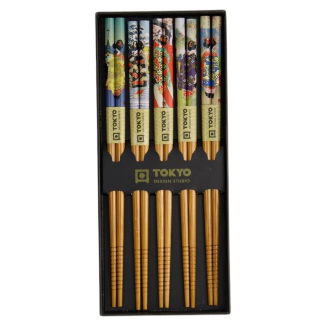 Coffret de baguettes Maiko Tokyo Design Studio en bambou chez Modern and Past