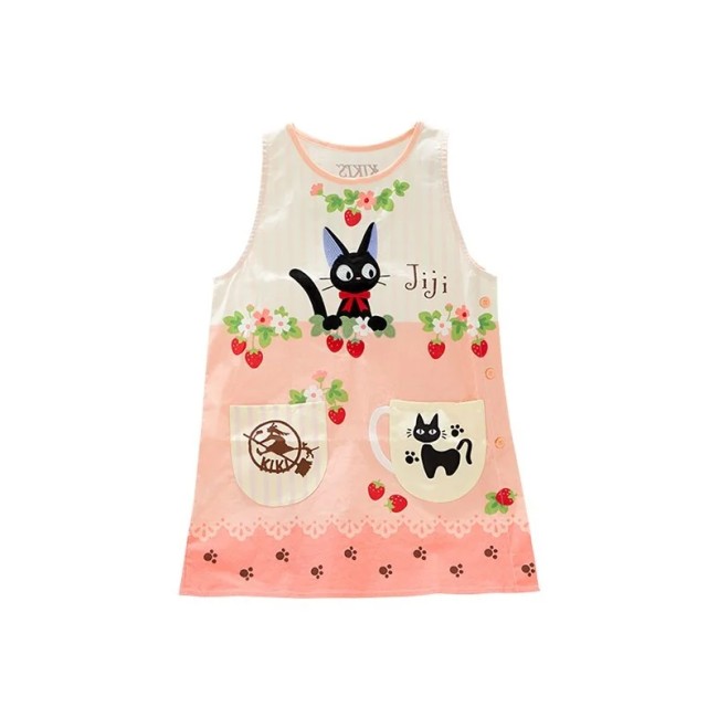 Tablier Jiji et Fraises – Kiki la Petite Sorcière Tablier Jiji et fraises Kiki la Petite Sorcière pour adulte