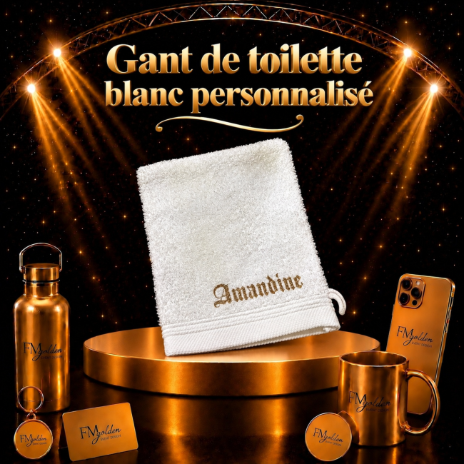 Gant de toilette personnalisé