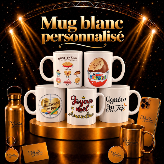 Mug blanc personnalisé
