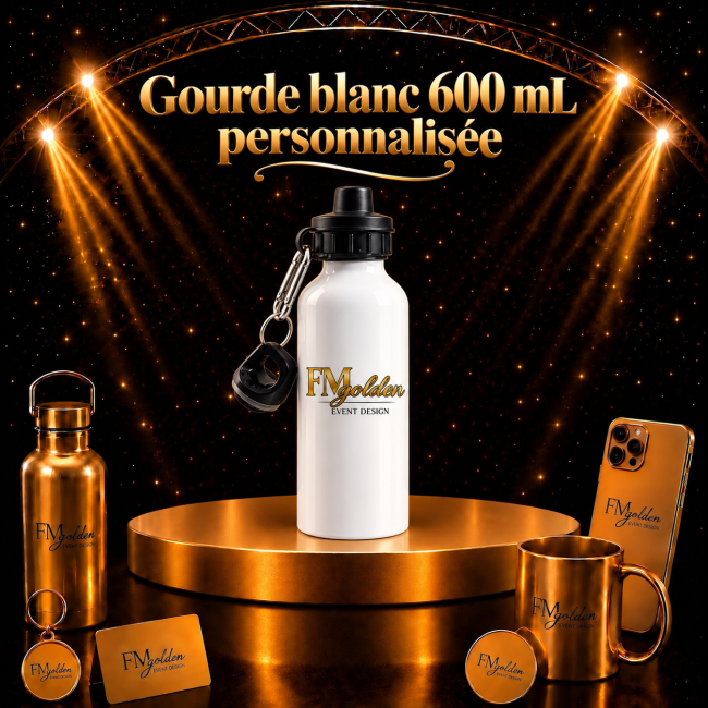 Gourde blanc 600 mL
