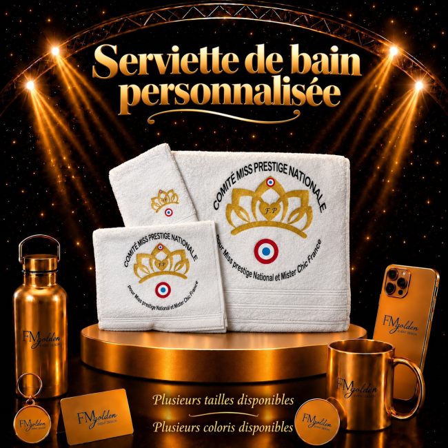 Serviette de bain personnalisée
