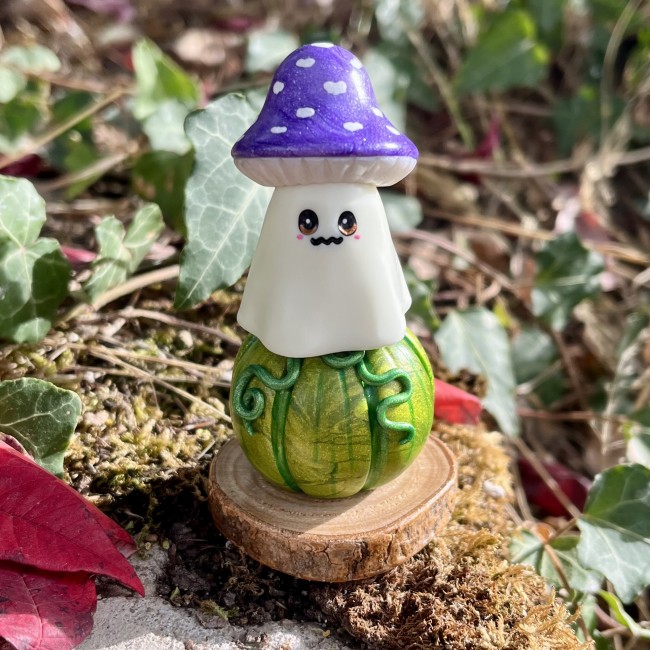 Figurine - fantôme champignon & citrouille 💜