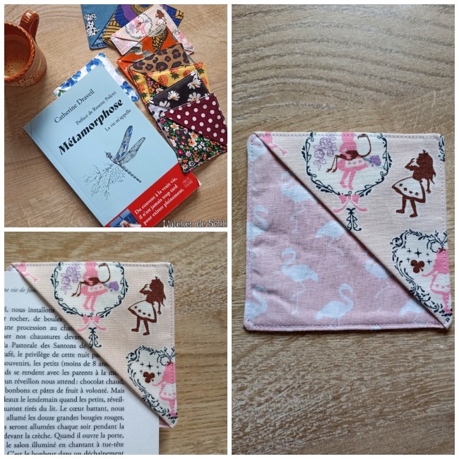 Marque page Alice/cygne