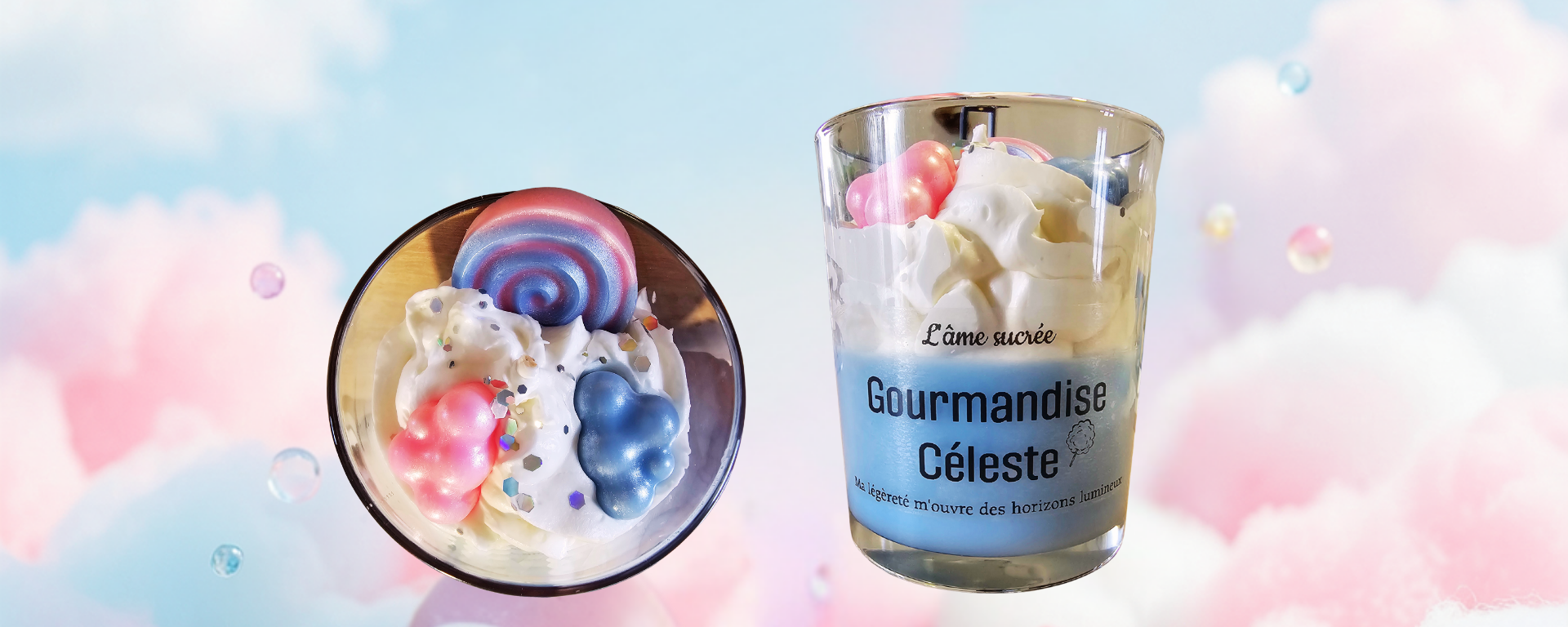 Bougies gourmandes parfumées artisanales