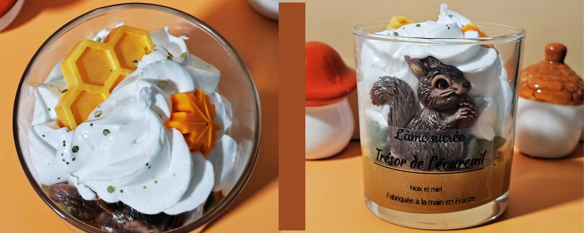 Bougies artisanales La Récolte Enchantée aux parfums d’automne