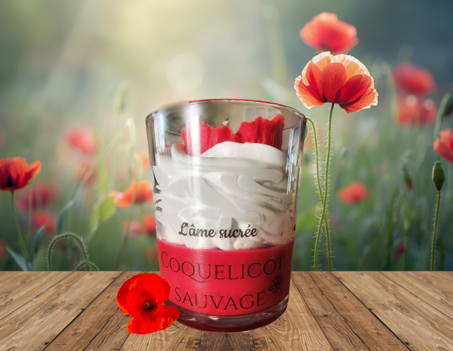 parfum coquelicot bougie parfumée coquelicot artisanale