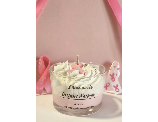 Bougie parfumée Instant d’Espoir – Lait de Coton