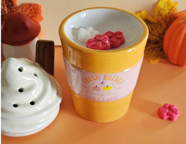 Brûle-parfum Pumpkin Spice Latte avec fondants parfumés