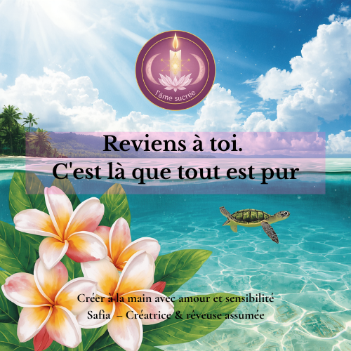 Carte mantra Perle des Îles reviens à toi c'est là que tout est pur