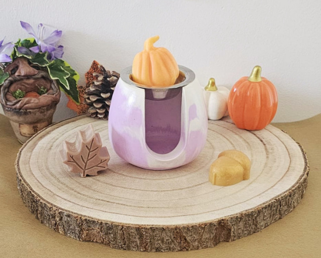 Brûleur parfum violet pastel