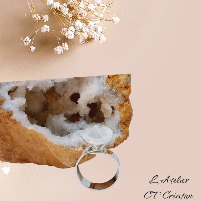 bague ovale cabochon cdr facette 18x13- 3