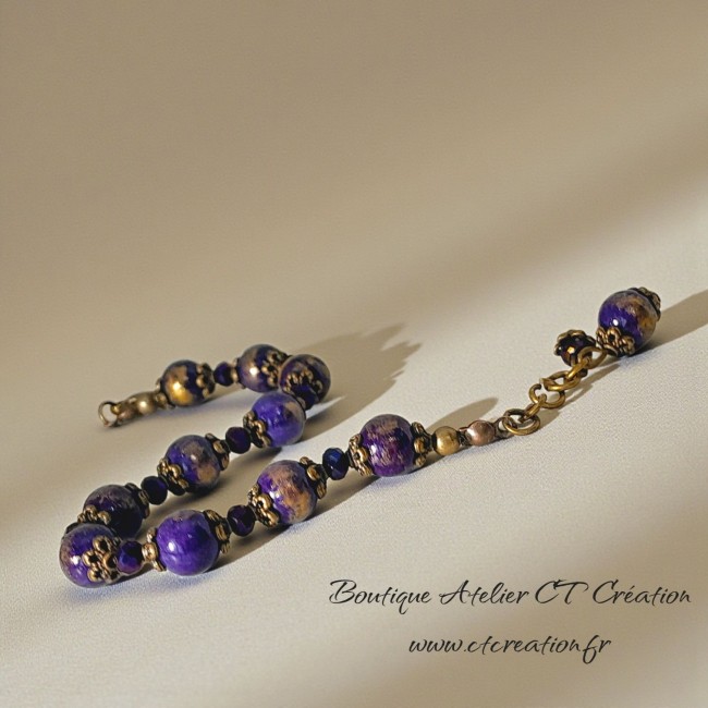 mashan violet poudre d'or