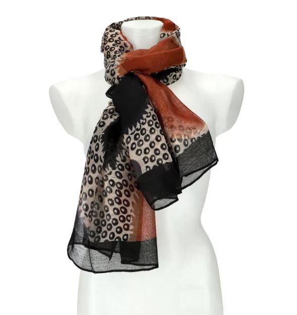 m313 foulard bulle marron
