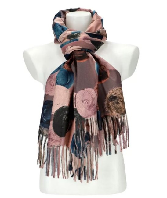 x709 foulard cercle rose