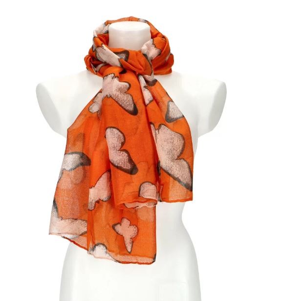 m179 foulard papillon orange