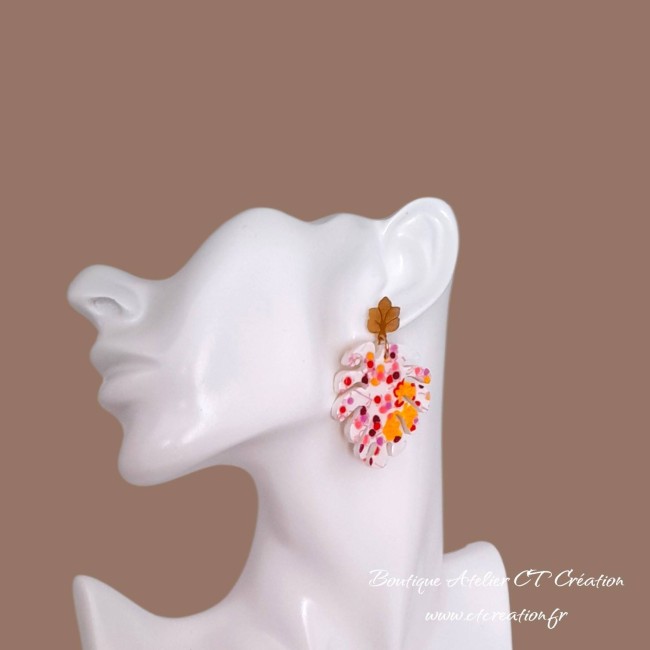 Céramique feuilles tropicales 3