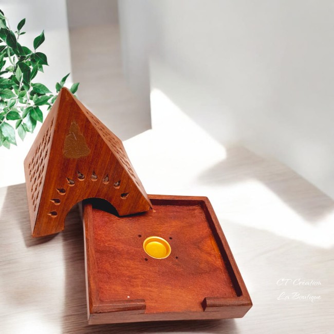 porte encens pyramide