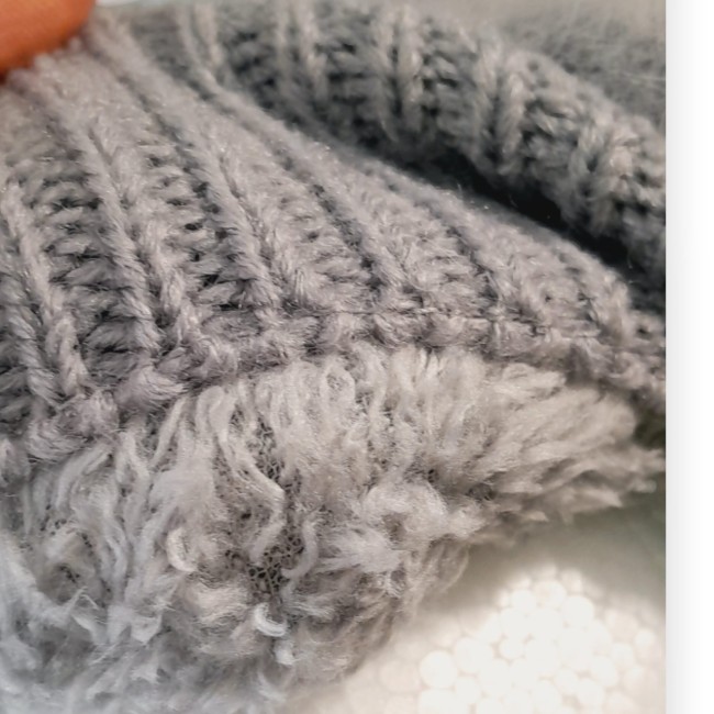 beret fantaisies doublé polaire gris