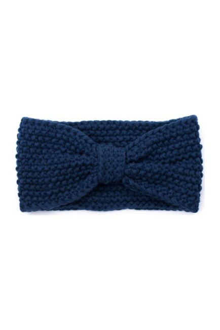 cz19366 bandeau torsade bleu jean