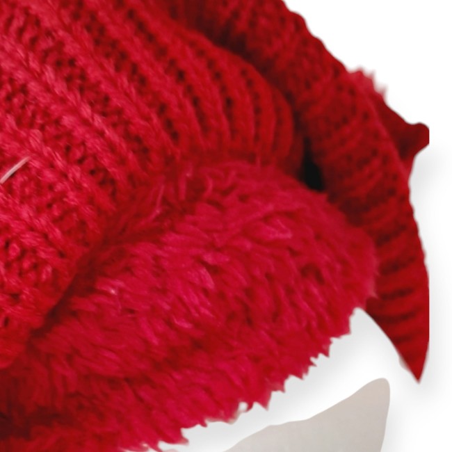 beret fantaisies doublé polaire rouge