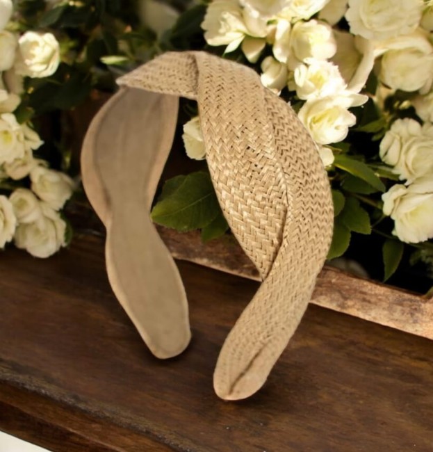 serre tete bandeau BEIGE CZ23468-2-a