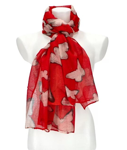 m179 foulard papillon rouge