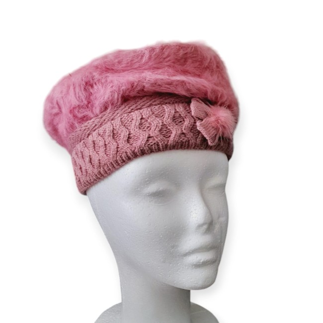 beret fantaisies doublé polaire rose-4