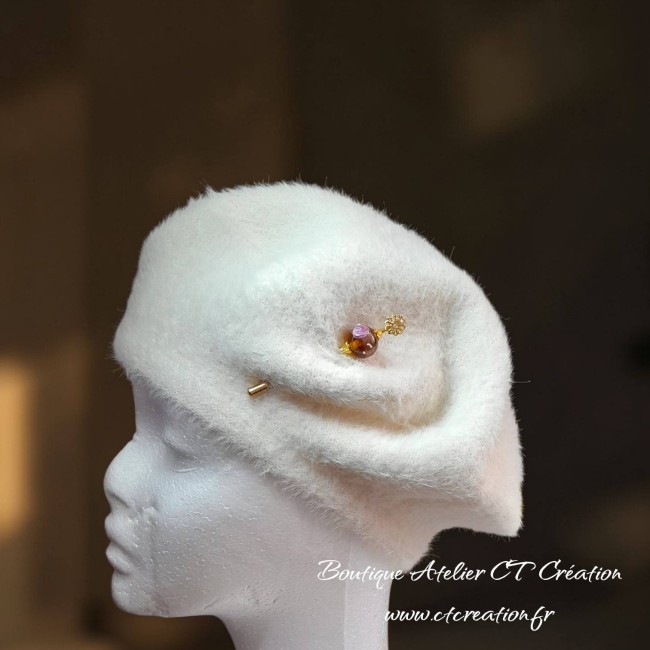 Fibule 72mm floral verre de murano 8