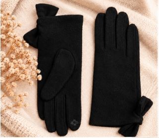 Gants fantaisies élégants avec Noeud